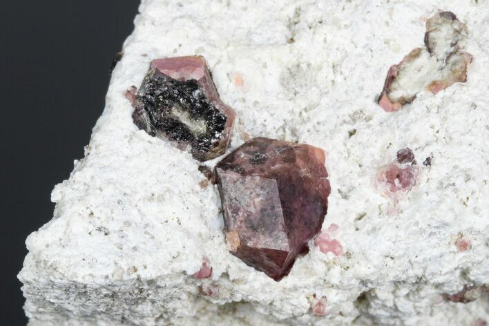 Raspberry Garnets (Rosolite) in Matrix - Mexico #175919